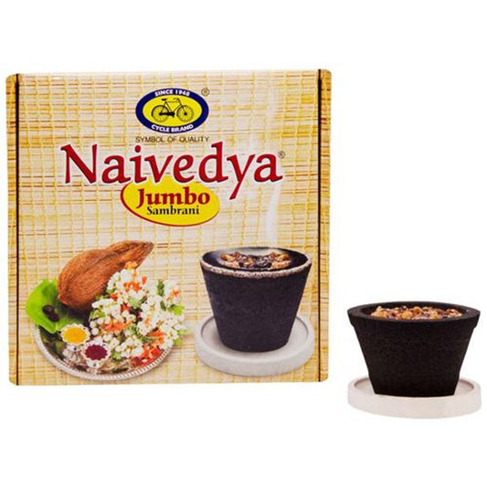 Naivedya Jumbo Cup Sambrani With Guggul Fragrance