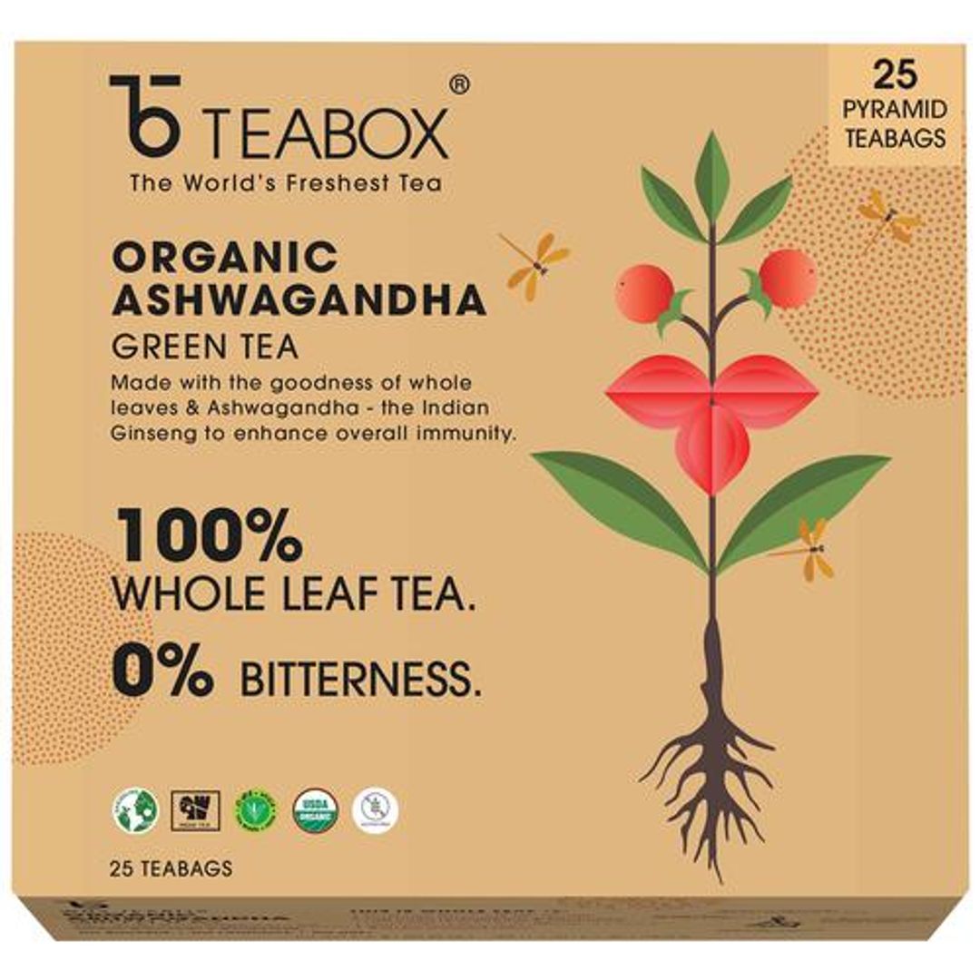 Ashwagandha Green Tea - Immunity Boosting, Improves Memory, Rich In Antioxidants