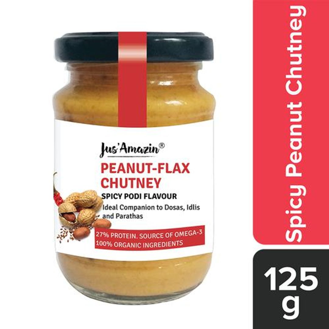 Organic Peanut Flax Chutney - Spicy Podi Flavour