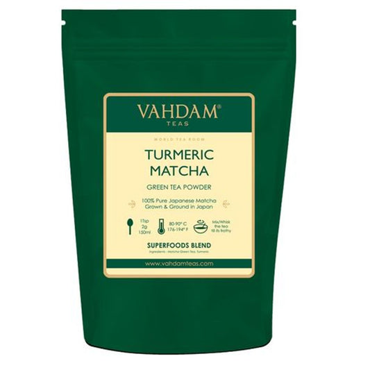 Turmeric Matcha Green Tea Powder - Japan Origin, Skin Glow