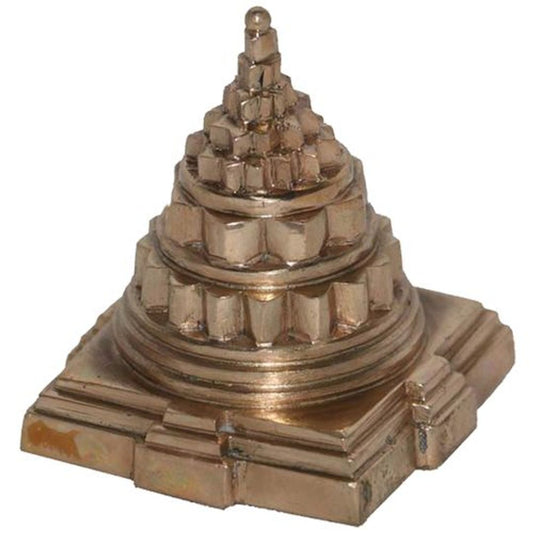 Maha Meru Sri Yantra Panchalogam - Panchadhatu, 3 cm