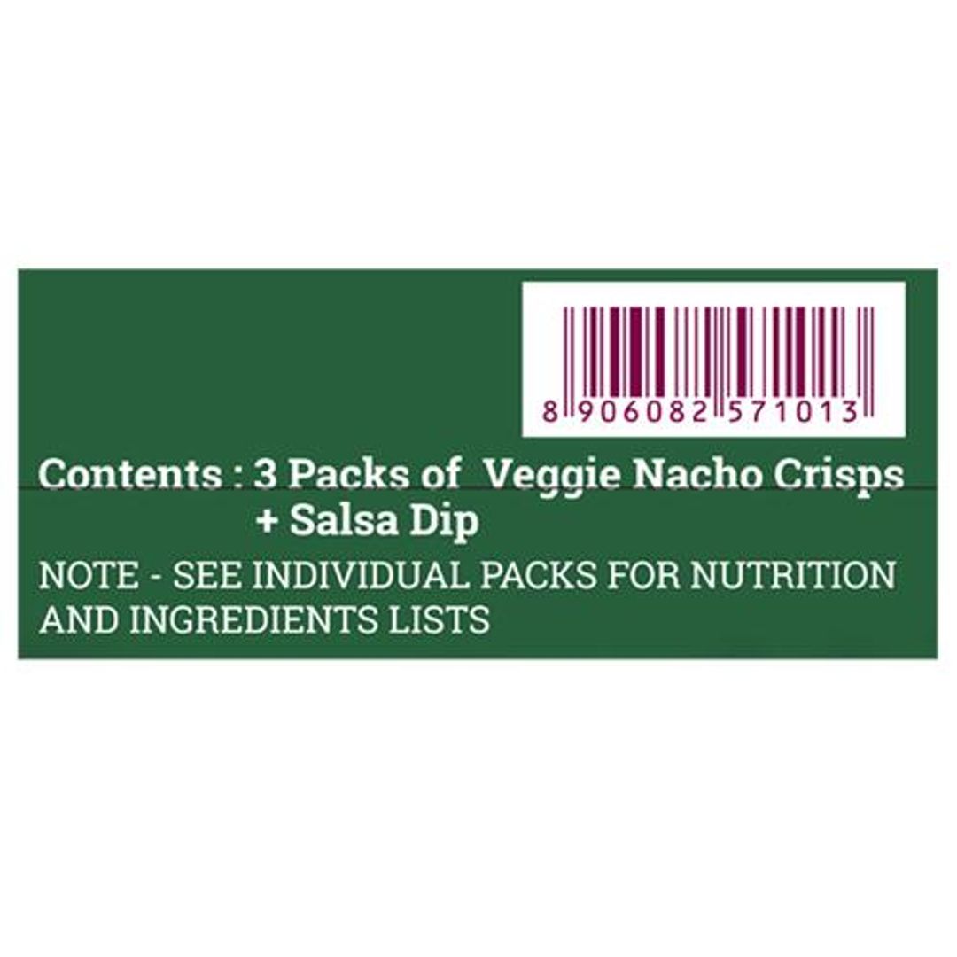 The Veggie Nachos Combo With Salsa Dip