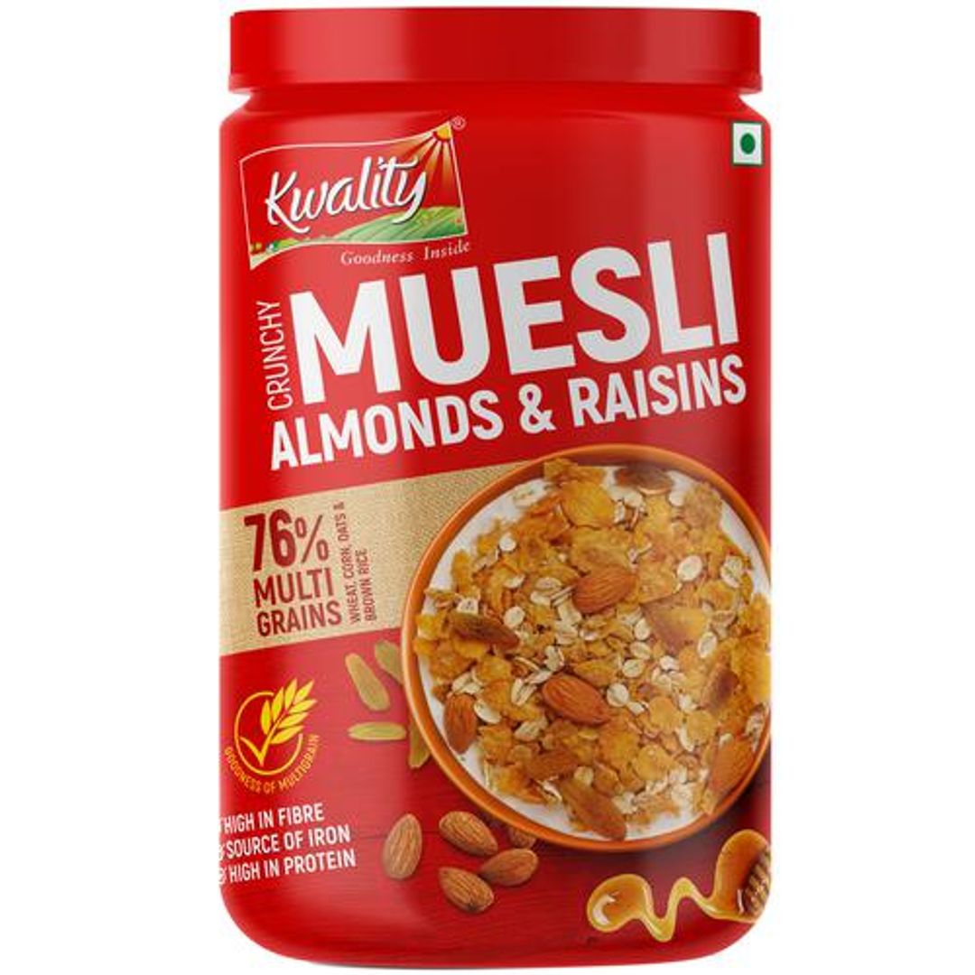 Muesli Crunchy Almond, Raisins & Honey - High Iron & Protein