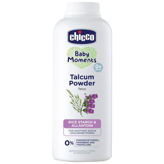 Baby Moments - Talcum Powder, Rice Starch & Allantion, For Soothing Skin & Unclogged Pores