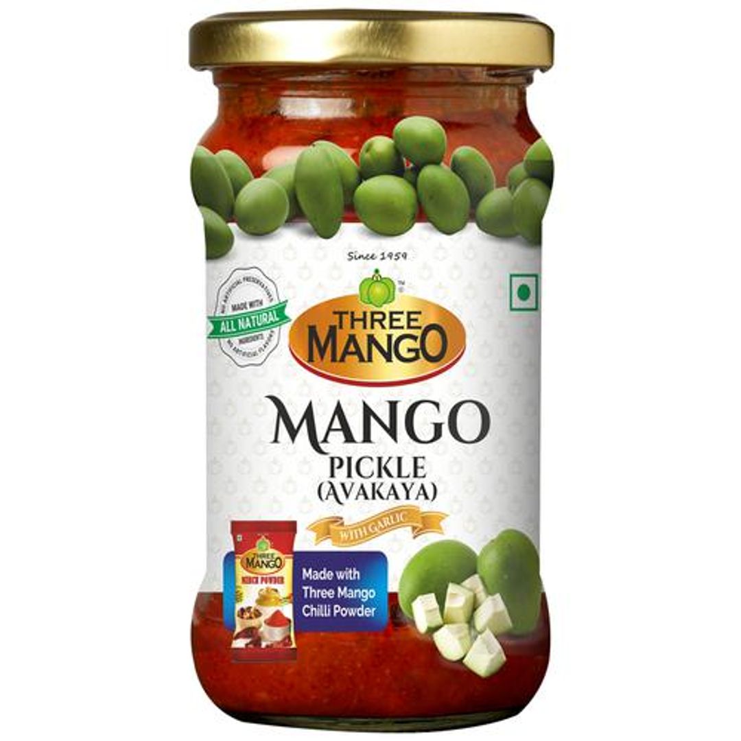 Mango Pickle - Avakaya, With Garlic