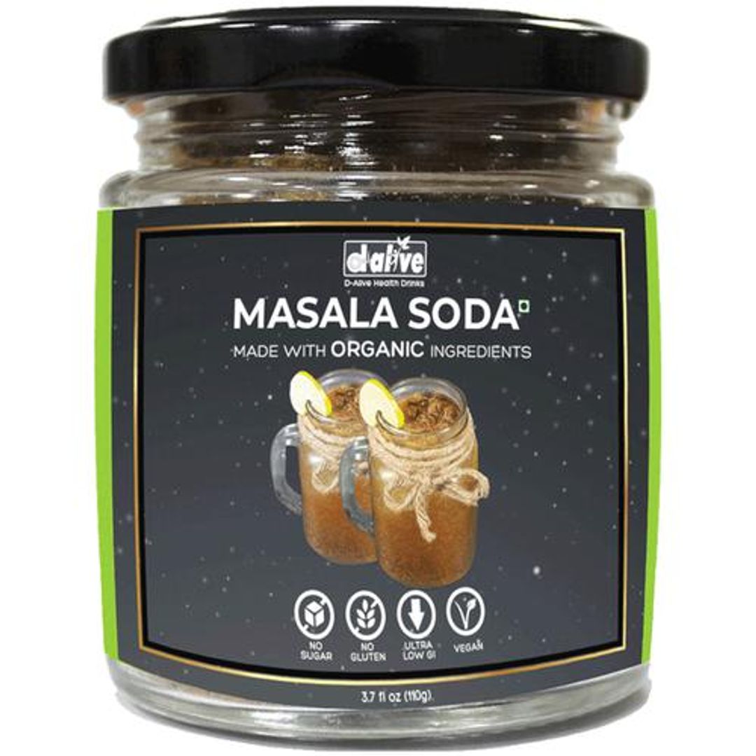 Organic Masala Soda Instant Drink Premix - Sugar-Free, Ultra-Low GI, Vegan