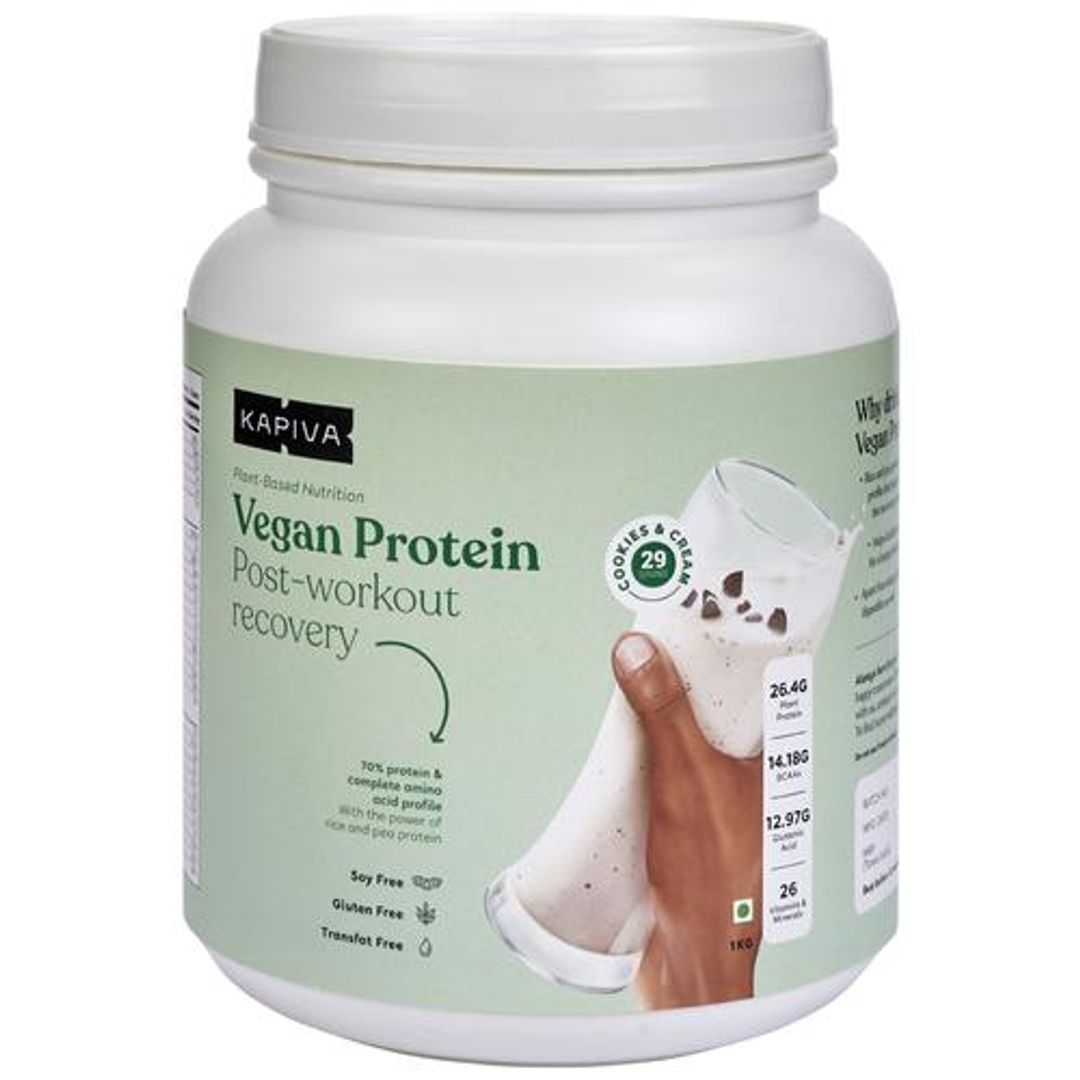 Vegan Protein 100% Plant-Based Nutrition - Cookies & Cream, Gluten Free