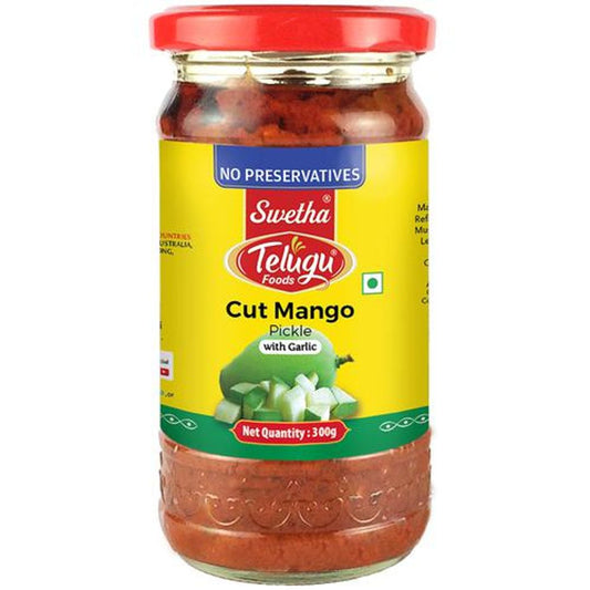 Telugu Foods Cut Mango Pickle  Bottle