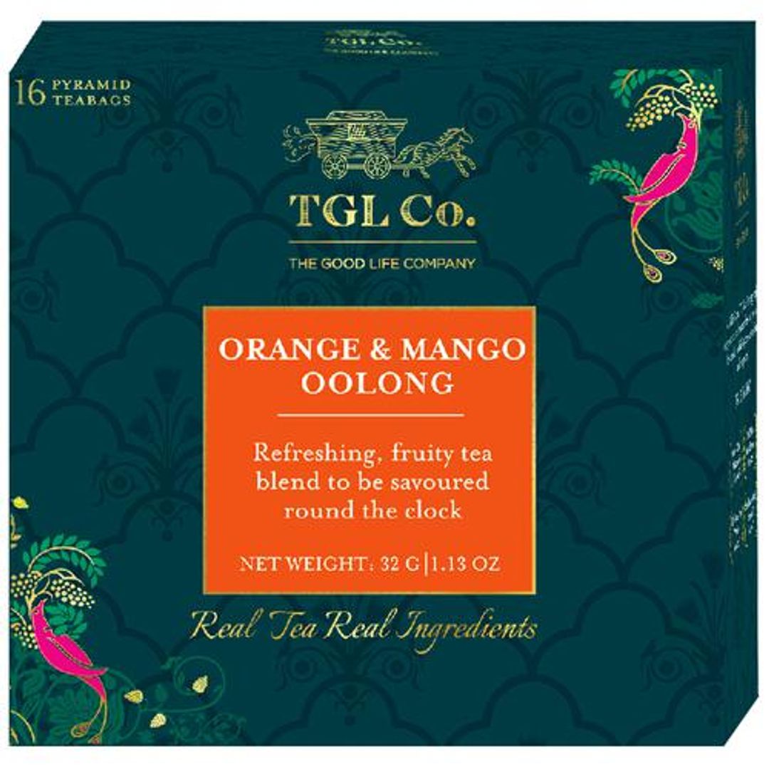 Orange & Mango Oolong Tea Bags Make Brew Iced Tea or Hot Tea