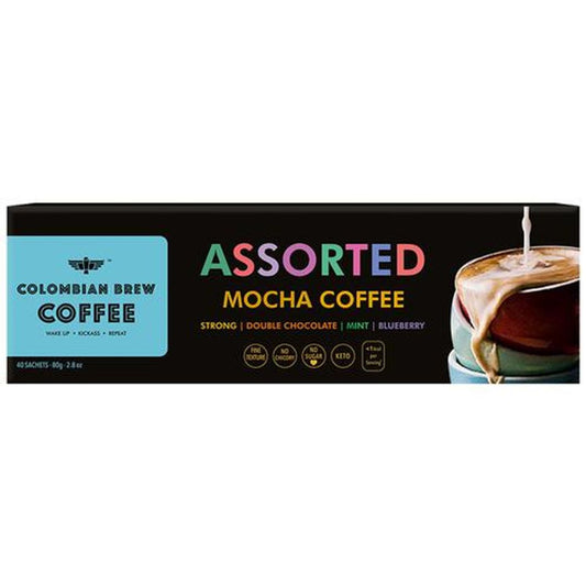 Assorted Instant Mocha Coffee - Strong, Double Chocolate, Mint, Blueberry