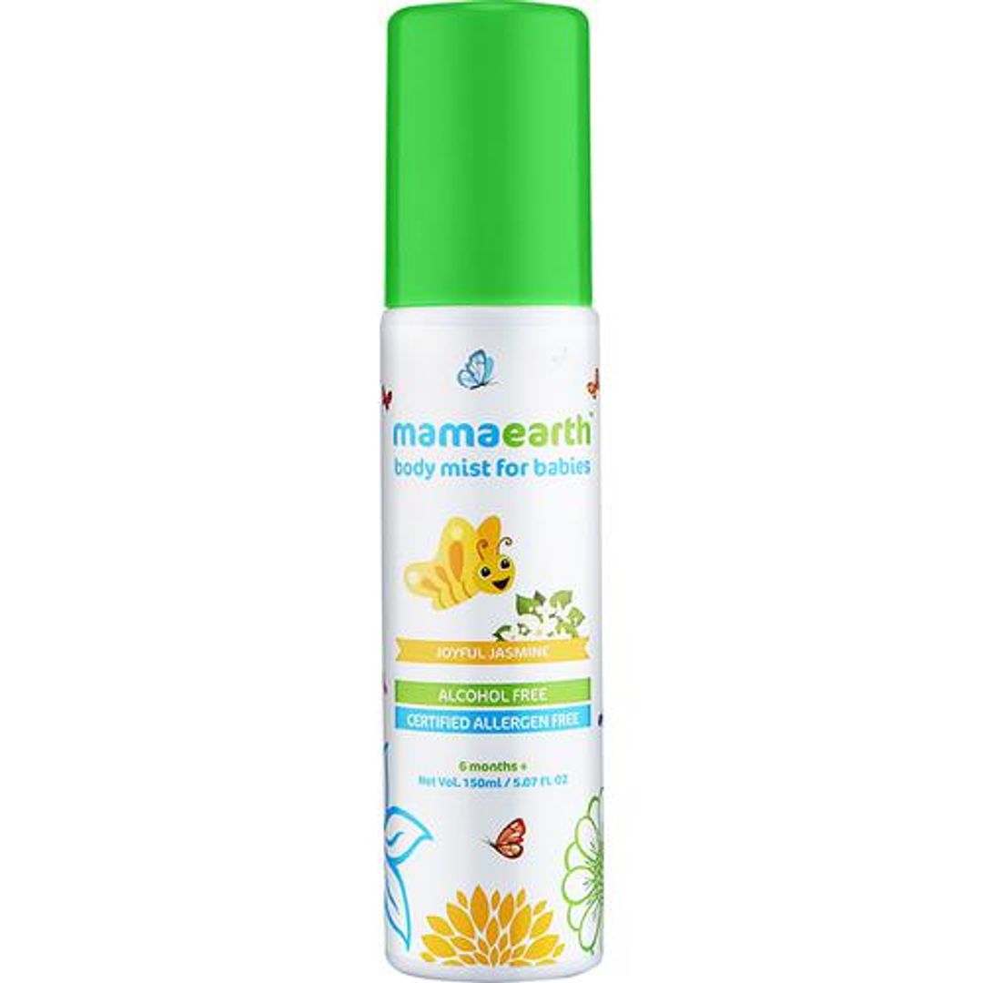 Perfume Body Mist For Babies Kids With Allergen Free Jasmine Fragrance For All Day Freshness