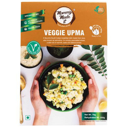 Veggie Upma - Ready To Eat, No Preservatives