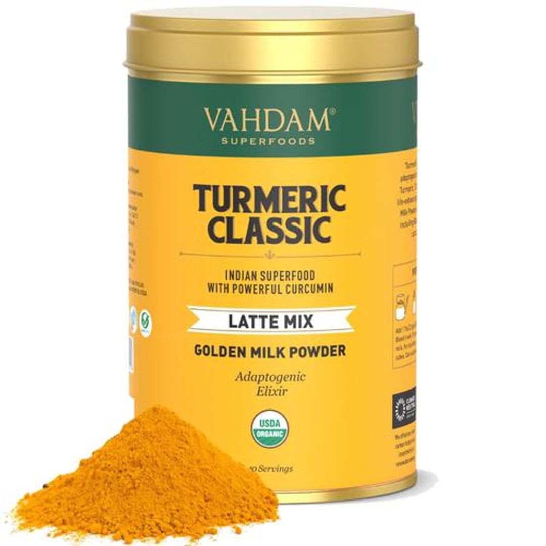 Golden Milk Powder With Curcumin - Organic Turmeric Classic Latte Mix Superfood