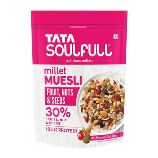 Millet Muesli, Fruit, Nuts & Seeds, 30% Fruits, Nut & Seeds