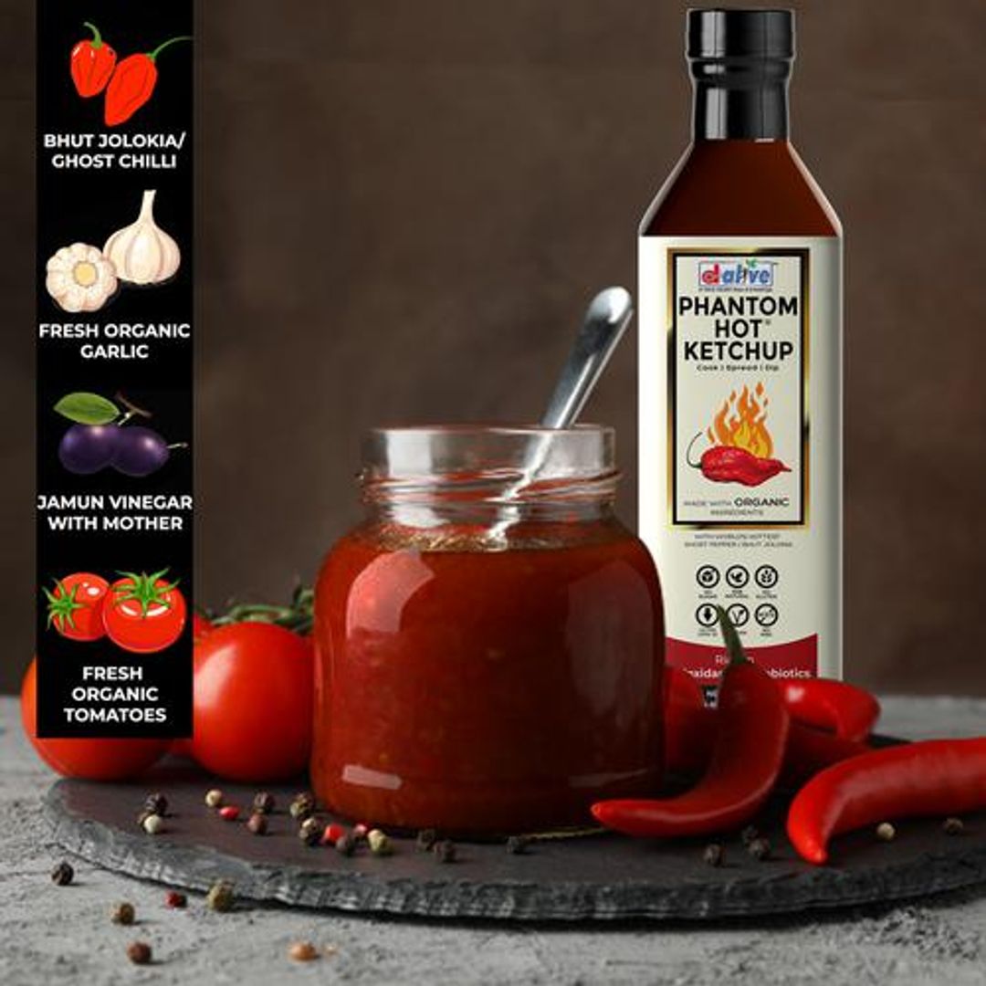 Phantom Hot Tomato Ketchup Sauce - Made With World's Hottest Ghost Pepper