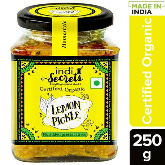 Organic Mustard Oil Lemon Pickle