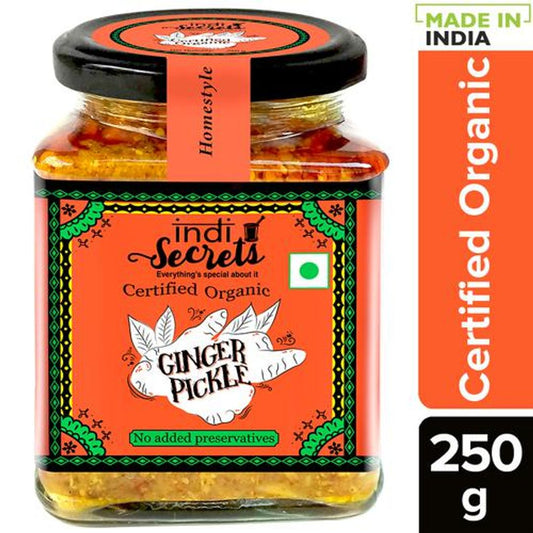 Organic Mustard Oil Ginger Pickle