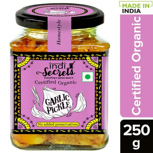 Organic Mustard Oil Garlic Pickle