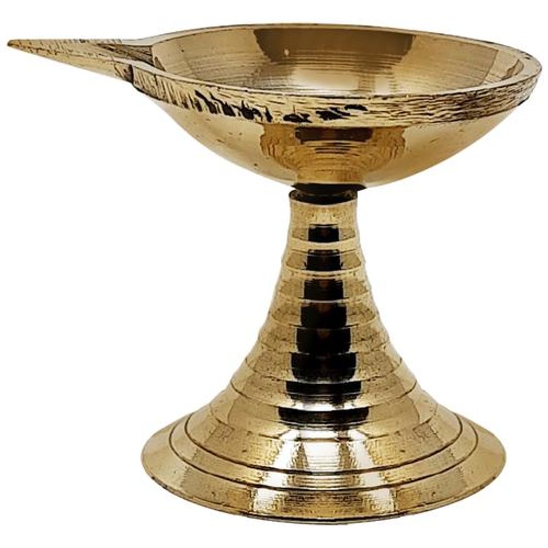 Brass Angle Deep Stand - Plain, No.2