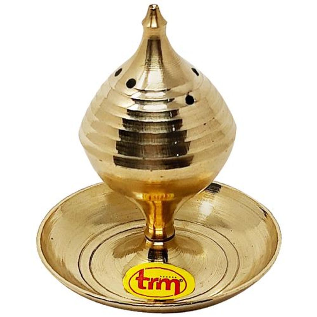 Brass Agarbathi Stand - Lotus