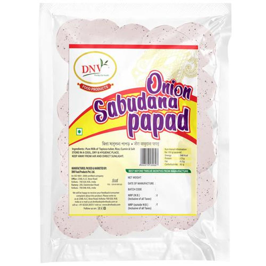 Onion Sabudana Papad