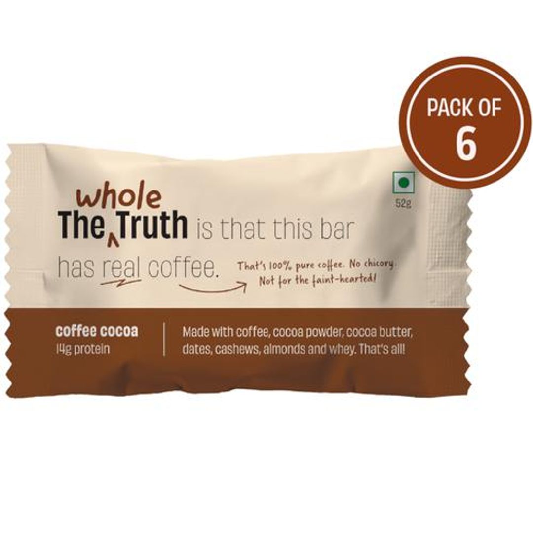 Protein Bars - Coffee Cocoa, All Natural, No Added Sugar