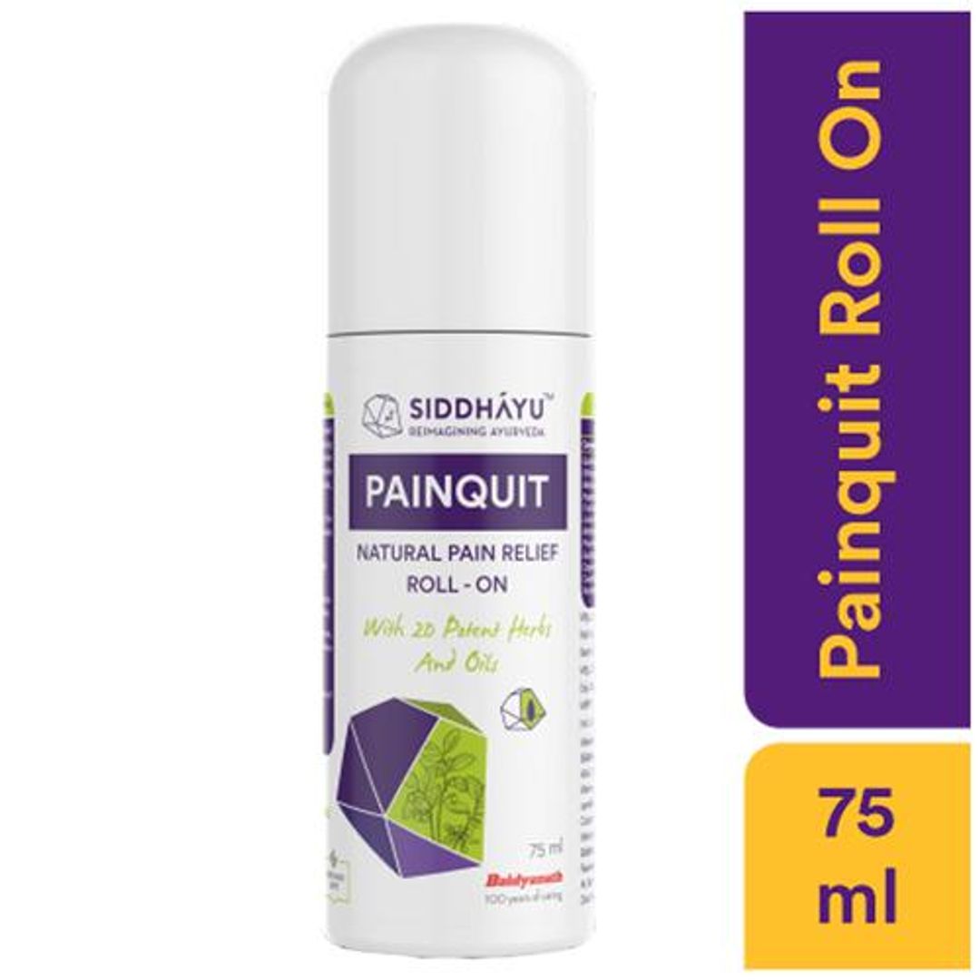 Painquit Roll On - With 20 Potent Herbs & Oils, Natural Pain Relief