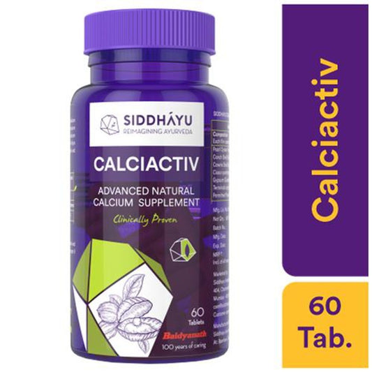 Calciactiv Tablets - Advanced Natural Calcium Supplement, For Bone & Joint Health