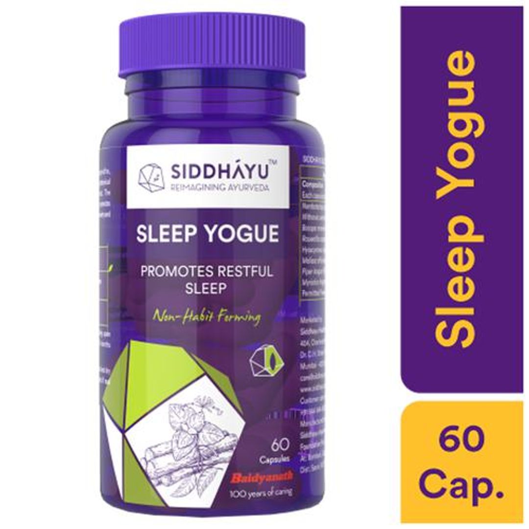 Sleep Yogue Capsules - Herbal, Formula, Promotes Restful Sleep