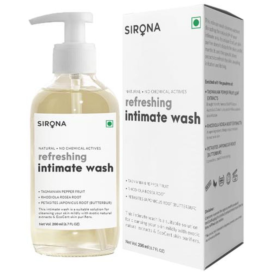 Natural Intimate Wash for Men & Women | with Olive Oil, Tea Tree Oil & Jojoba Oil | Liquid Wash Prevents Dryness, Itchiness, Bad Odour & Irritation | Balances pH, Paraben Free