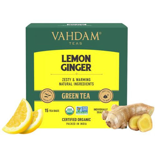 Lemon Ginger Green Tea Bags - Vitamin C