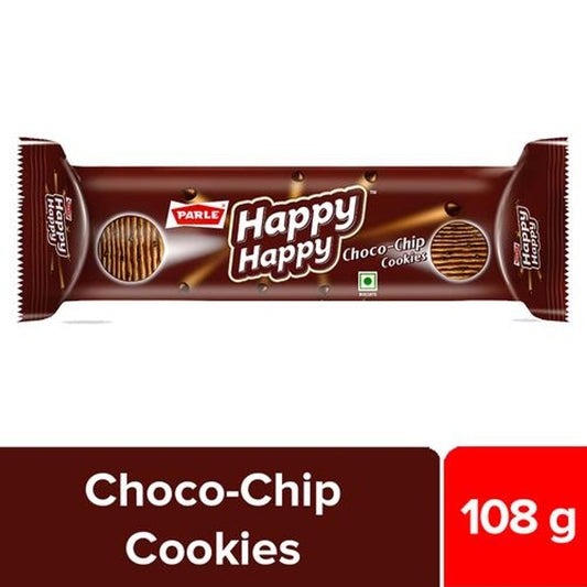 Happy Happy Choco-Chip Cookies - Rich, Crunchy, Baked