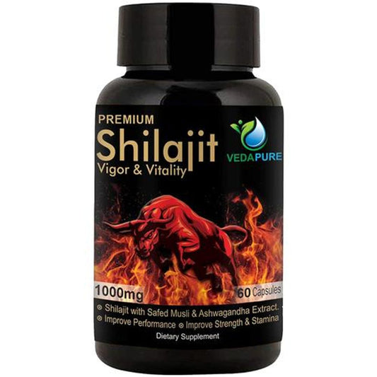 Premium Shilajit Vigor & Vitality Capsule - Improves Strength & Stamina