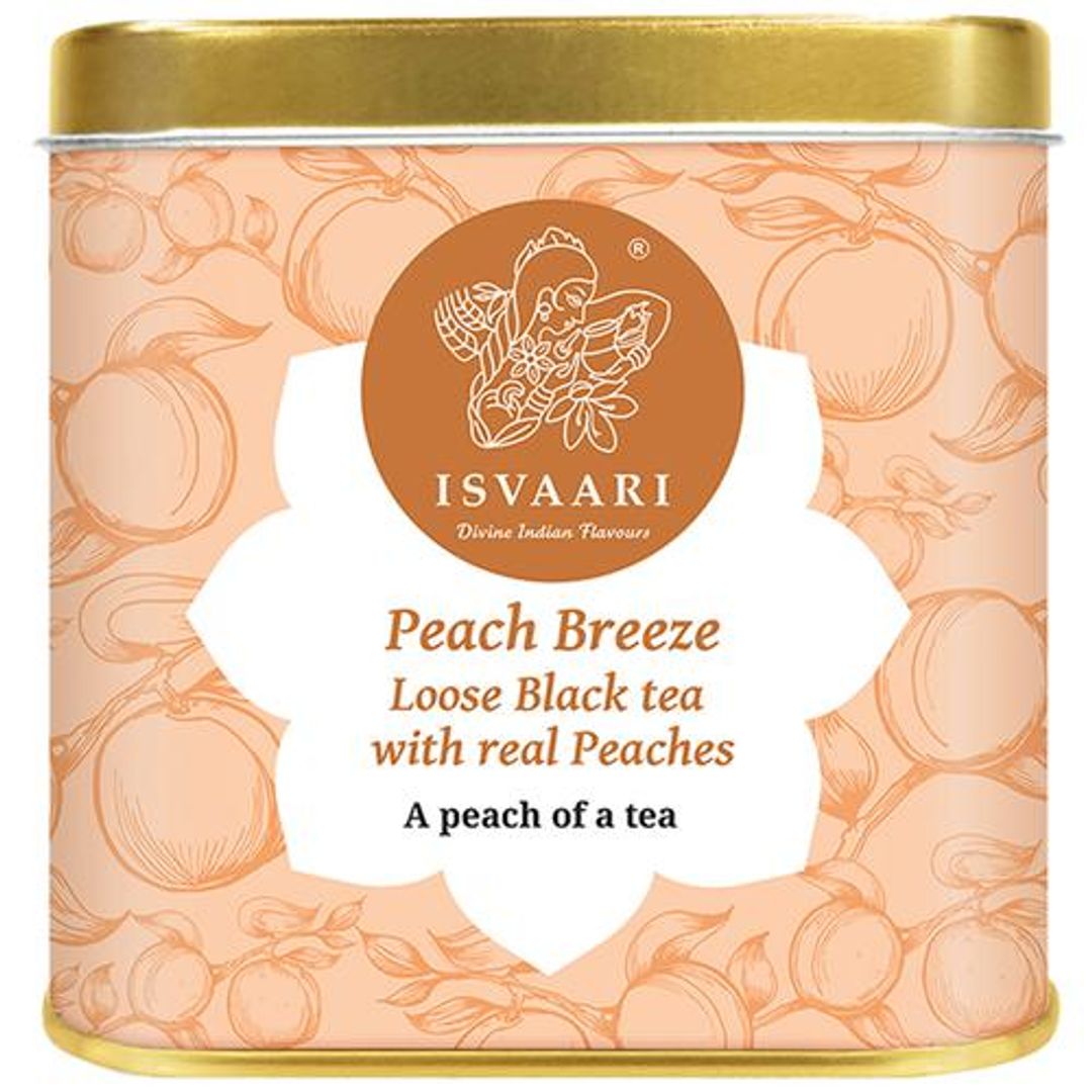 Peach Breeze Loose Black Tea with Real Peaches