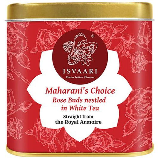 Maharani's Choice Rose Buds Nestled White Delight Herbal Tea