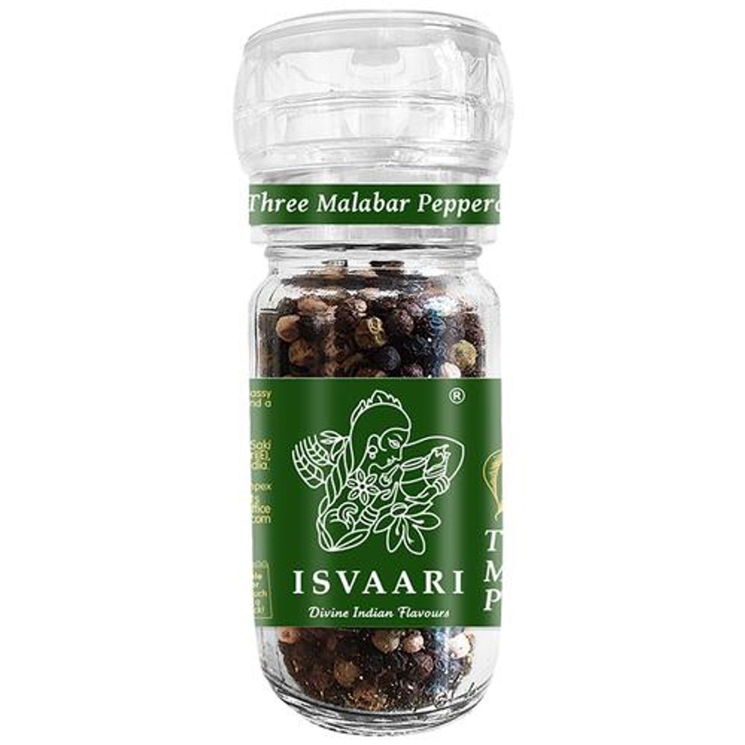 Fairtrade Malabar Three Peppercorns In Grinder