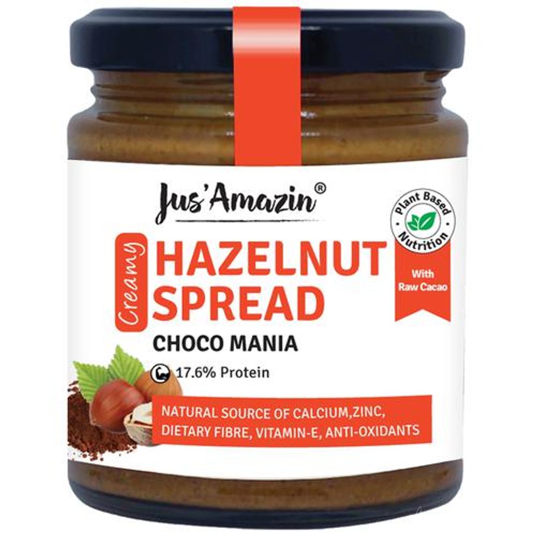 Hazelnut Spread- Creamy , Choco Mania - 80% Nuts, Cacao, No Refined Sugar