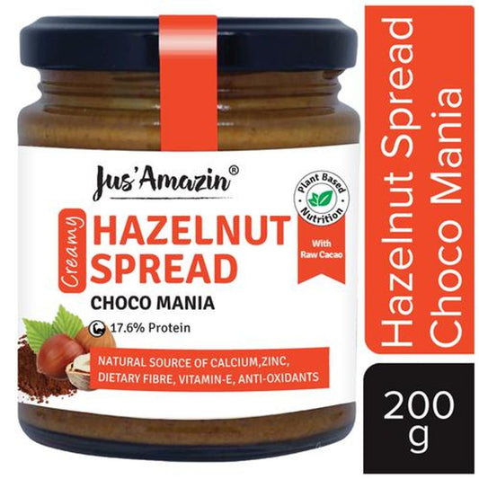 Hazelnut Spread- Creamy , Choco Mania - 80% Nuts, Cacao, No Refined Sugar