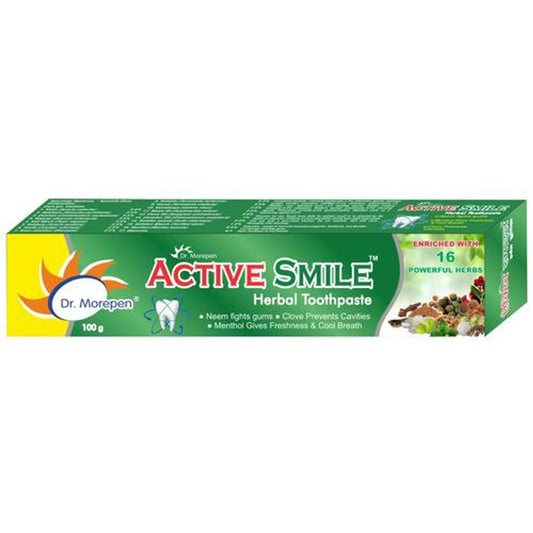 Active Smile Herbal Toothpaste With Neem, Clove & Menthol