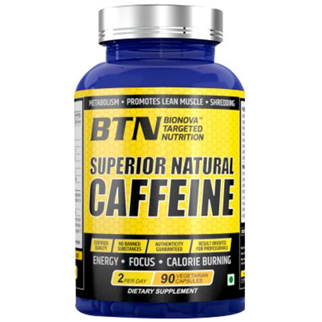 Superior Natural Caffeine Capsules - Vegetarian, Calorie Burner