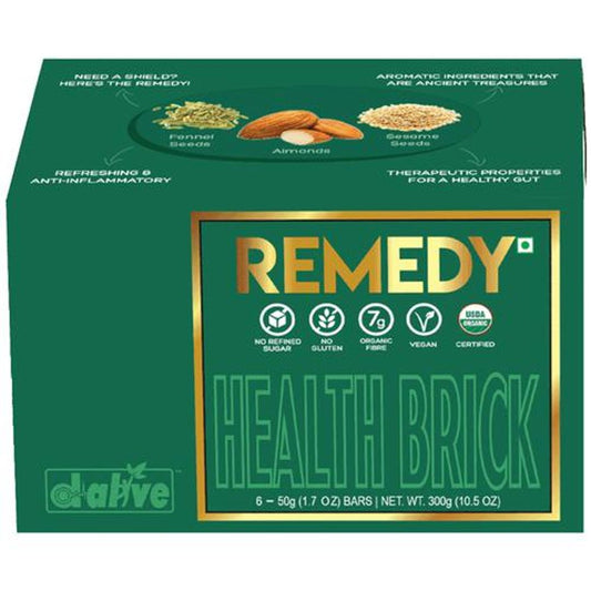 D-Alive Health Brick - Remedy, Gut Healing Nutrition Snack Bars