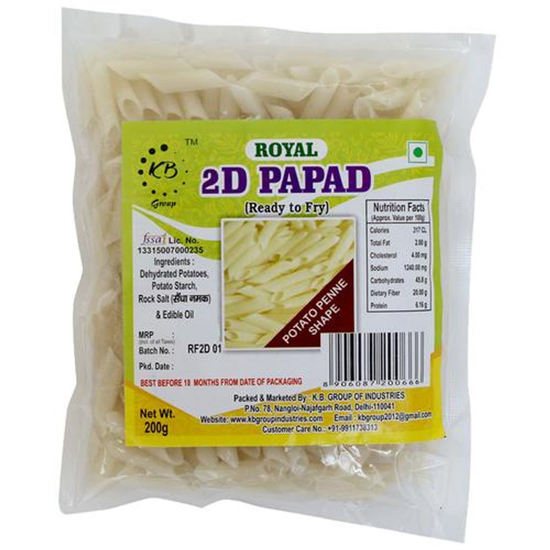 2D Papad Potato Penne Shape - Navratri Special