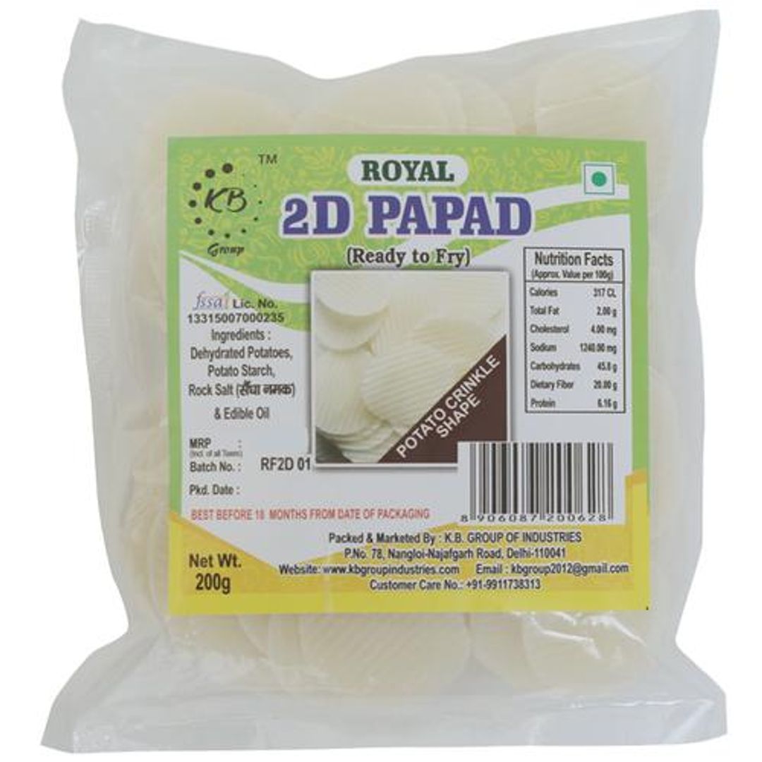 2D Papad Potato Crinkle Shape - Navratri Special