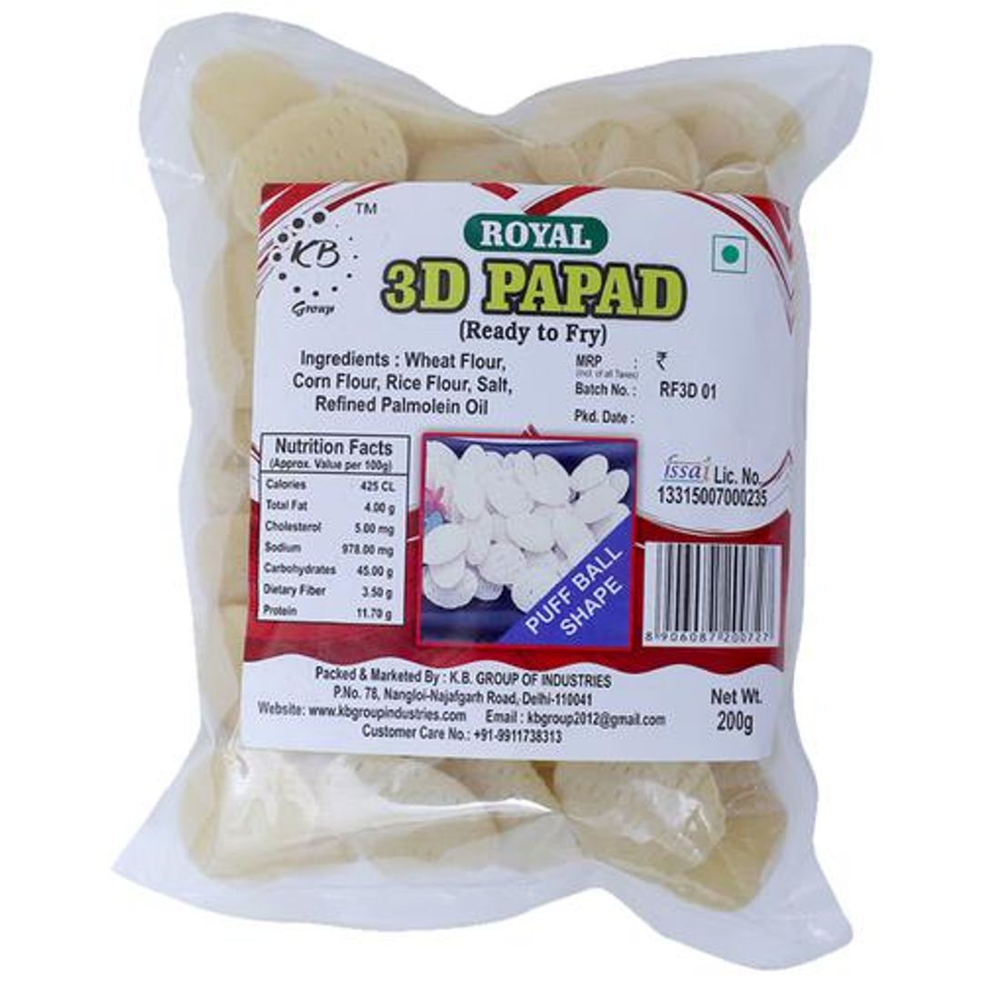 3d Papad - Puff Ball Shape