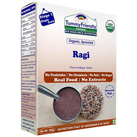 Organic Sprouted Ragi Porridge Mix - USDA Organic Certified