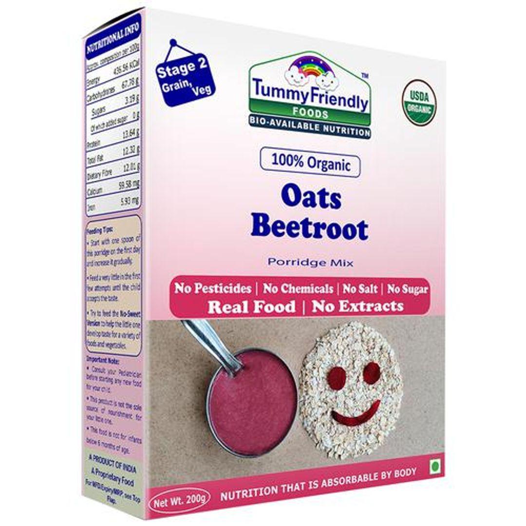 100% Organic Oats, Beetroot Porridge Mix