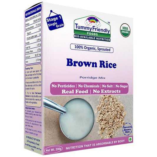 100% Organic Sprouted Brown Rice Porridge Mix