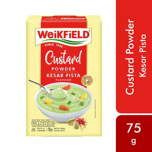 Custard Powder - Kesar Pista Flavour, Makes Smooth & Creamy Custard, Contains Quality Ingredients