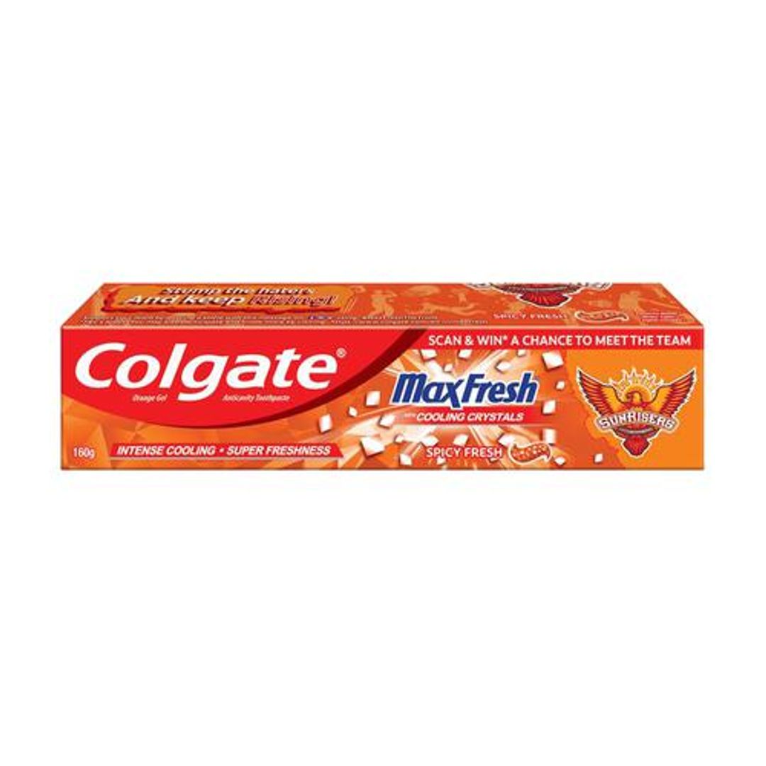 MaxFresh Orange Spicy Fresh Gel Toothpaste - Sunrisers Hyderabad Special Edition Pack