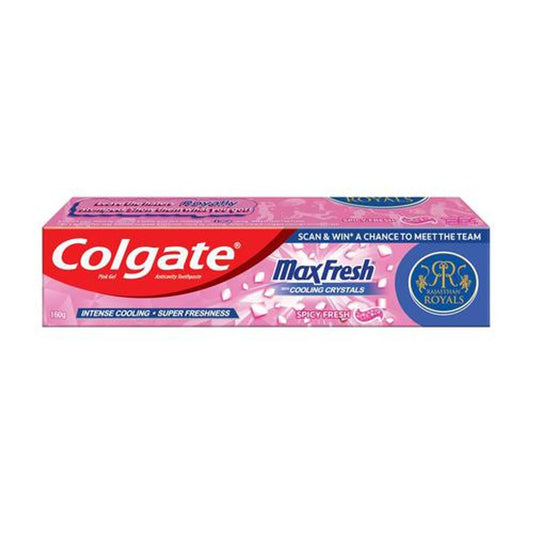 MaxFresh Pink Spicy Fresh Gel Toothpaste - Rajasthan Royals Special Edition Pack